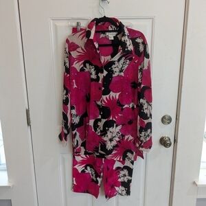 Diane Gilman Silk Lounge Set